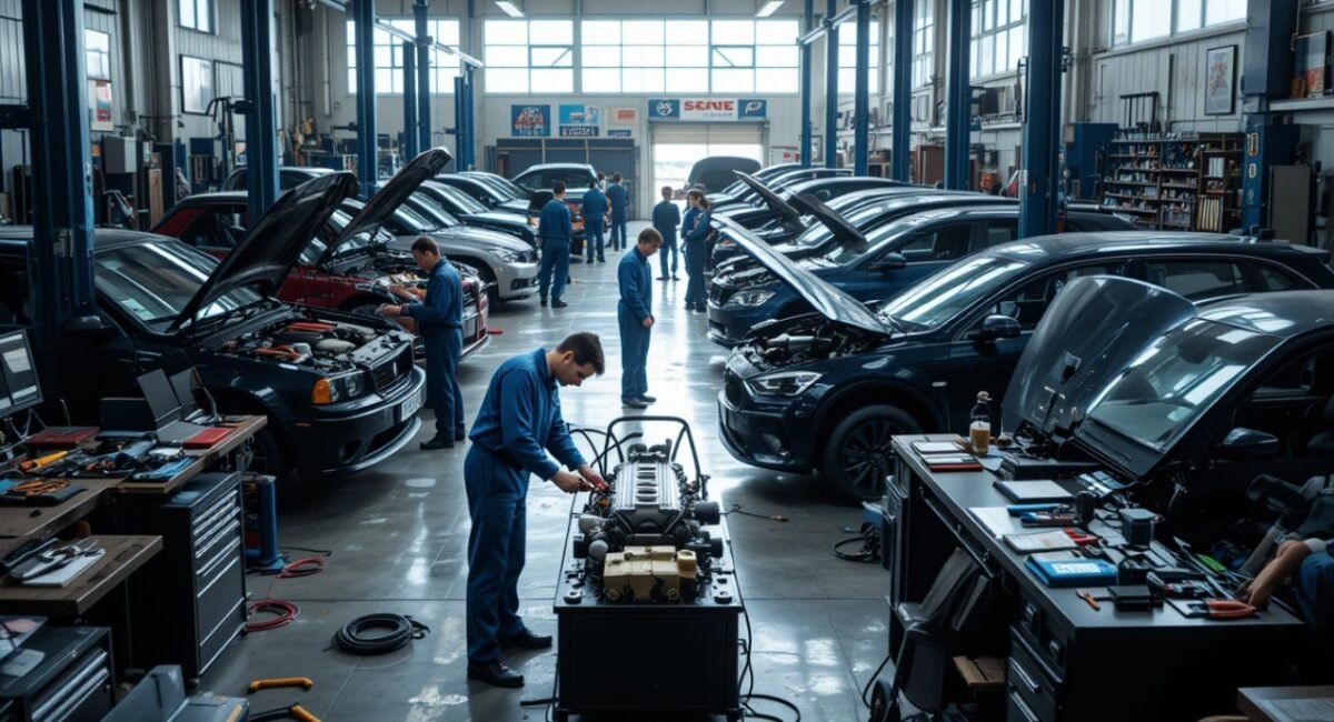 Top auto repair services in Austin, TX, including engine diagnostics, brake repairs, and maintenance options.